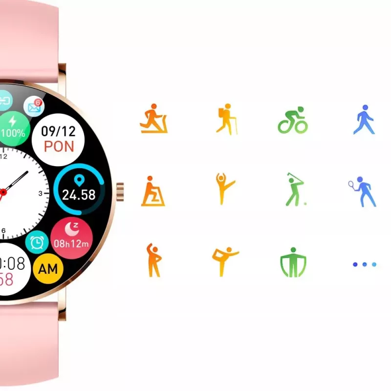 Smartwatch Manta SWU501PK różowy