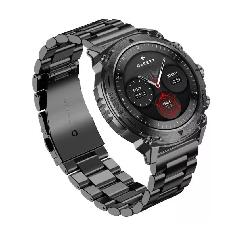 Smartwatch Garett Atom Czarny Steel