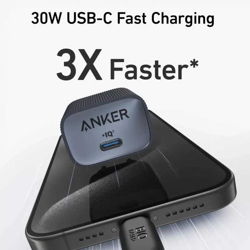 Ładowarka sieciowa Anker 511 Nano A2337G11 — 30 W USB-C, czarna