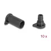 DeLOCK 60671 Port Dust Cover 10 pcs DL4 Silicone Czarny 14x29x14 mm