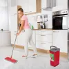Zestaw mopa płaskiego GB870 MaxiClean z wiaderkiem 2 w 1 5,7L, system czyszczenia podłóg, obrotowa głowica 360°
