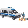 Zestaw Mercedes-Benz Policyjny Sprinter z figurką i modułem świetlno-dźwiękowym