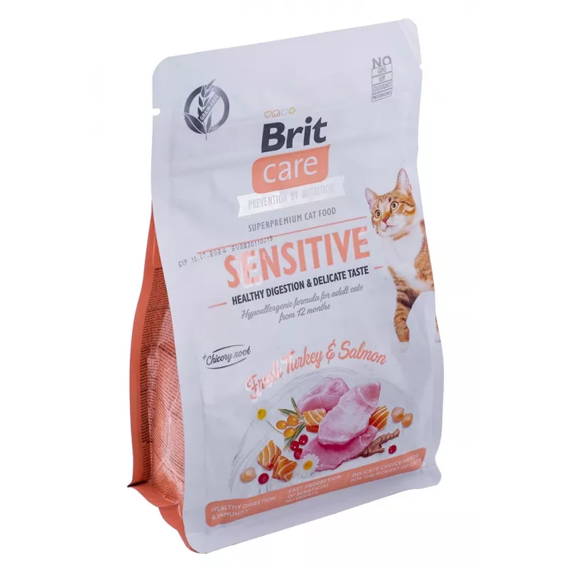 BRIT Care Grain-Free Sensitive Indyk&Łosoś - sucha karma dla kotów - 400 g