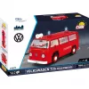 Klocki konstrukcyjne Cobi Volkswagen T2b wóz strażacki skala 1:35, czerwony