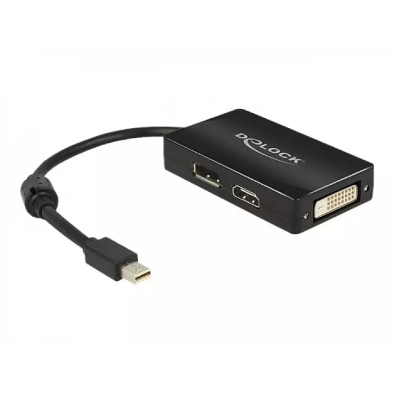 Kabel DeLOCK 0,16m mini DisplayPort na DisplayPort, HDMI, DVI