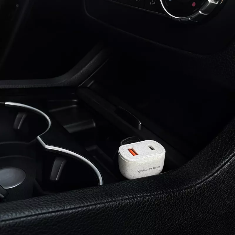 Ładowarka samochodowa Tellur TLL151341 36W 6A PD18W QC3.0 — adapter USB do szybkiego ładowania w samochodzie