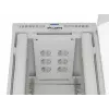 Szafa rack LANBERG FF01-8047-12SL 47U 800x1000 mm szara z przednimi i tylnymi drzwiami szklanymi oraz miejscem na panel LCD