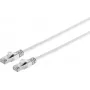 Kabel krosowy Ethernet ShiverPeaks S/CONN RJ45 Płaski Kat.7 1m Biały