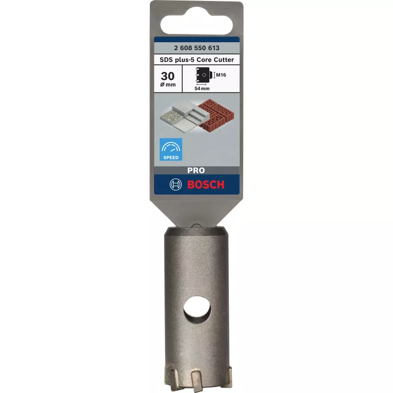 Zestaw wierteł koronowych Bosch SDS plus-9 CoreCutters, pojedyncze, wiertarka, metal, 80 g, 1 szt., 1 szt.