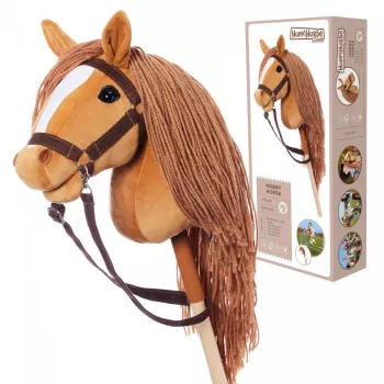Koń na kiju HOPPIHORSE Hobby Horse A3 Kasztan