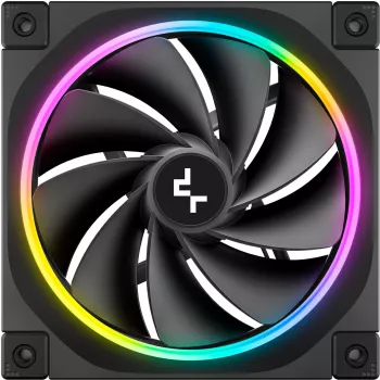 DeepCool FL12R 120mm ARGB Wentylator Obudowy z Odwróconymi Łopatkami, Zestaw 3 szt.