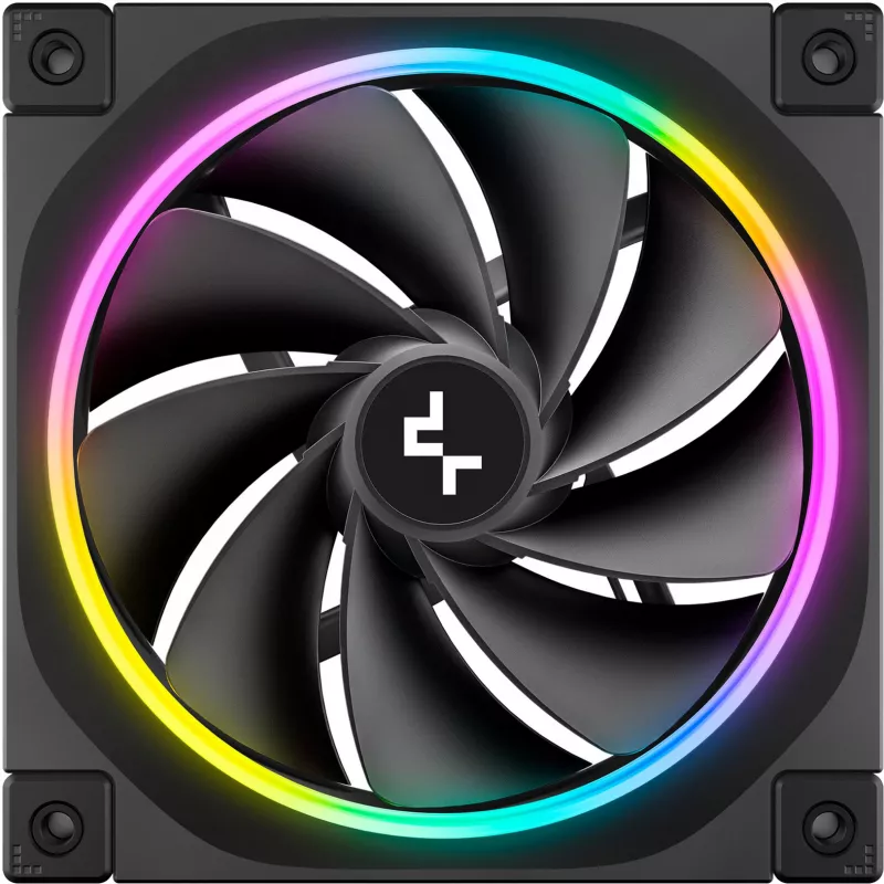 DeepCool FL12R 120mm ARGB Wentylator Obudowy z Odwróconymi Łopatkami, Zestaw 3 szt.