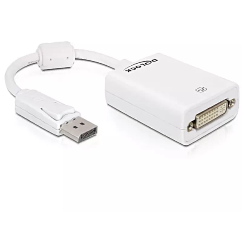 Kabel przejściówka wideo DeLOCK 61765 DisplayPort do DVI-I 0,125 m