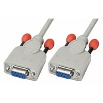 Lindy 3m kabel null modem kabel szeregowy biały 9-pin D-sub