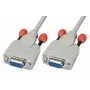 Lindy 3m kabel null modem kabel szeregowy biały 9-pin D-sub