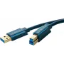 ClickTronic 3m USB3.0 A - B m/m 3m USB A USB B niebieski kabel USB (70093)
