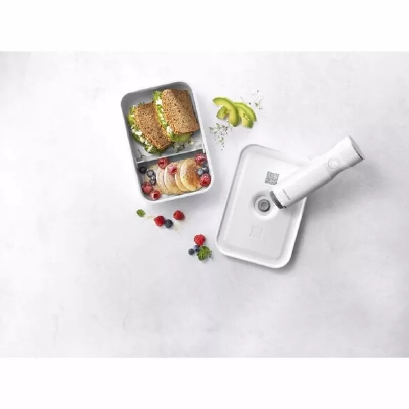 Pojemnik na lunch ZWILLING FRESH & SAVE 1 L, plastik z silikonową uszczelką, szaro-biały