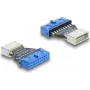 Adapter DELOCK USB 5 Gb/s 20-pinowe złącze (gniazdo kołkowe) na USB-B 5 Gb/s