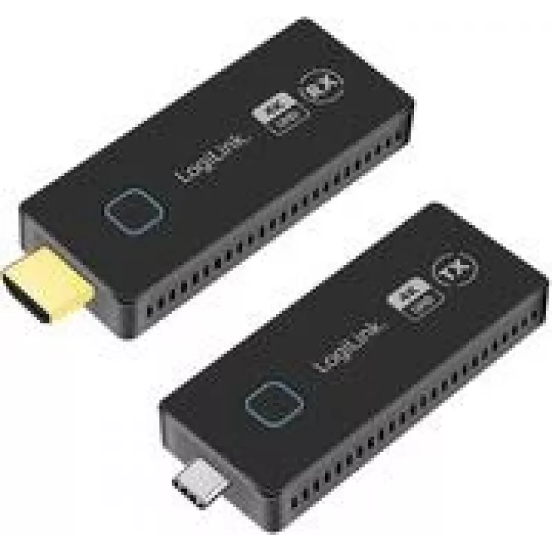 Zestaw transmisyjny LogiLink HDMI USB-C bezprzewodowy 30 m - zestaw kabli/adapterów - cyfrowy/danych (HDW0104)
