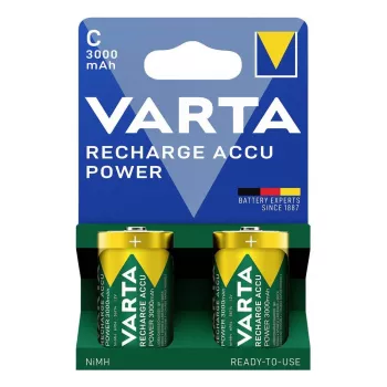 Akumulator C Varta 56714 — NiMH, wysokość 50 mm, średnica 2,6 cm, waga 62 g