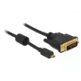 adapter kablowya wideo DeLOCK 83586 Micro-HDMI na DVI-D 2 m czarny