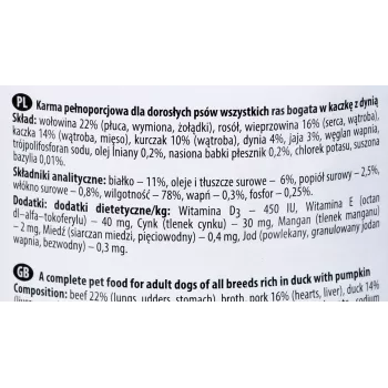 Dolina Noteci Premium Bogate w kaczkę i dynię 400 g