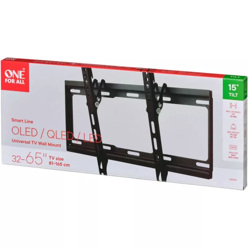 Universal One For All Smart WM 2421 - uchwyt - do telewizora LCD - Rozmiar ekranu: 81-140 cm (32-55) - uchwyt ścienny (WM2421)