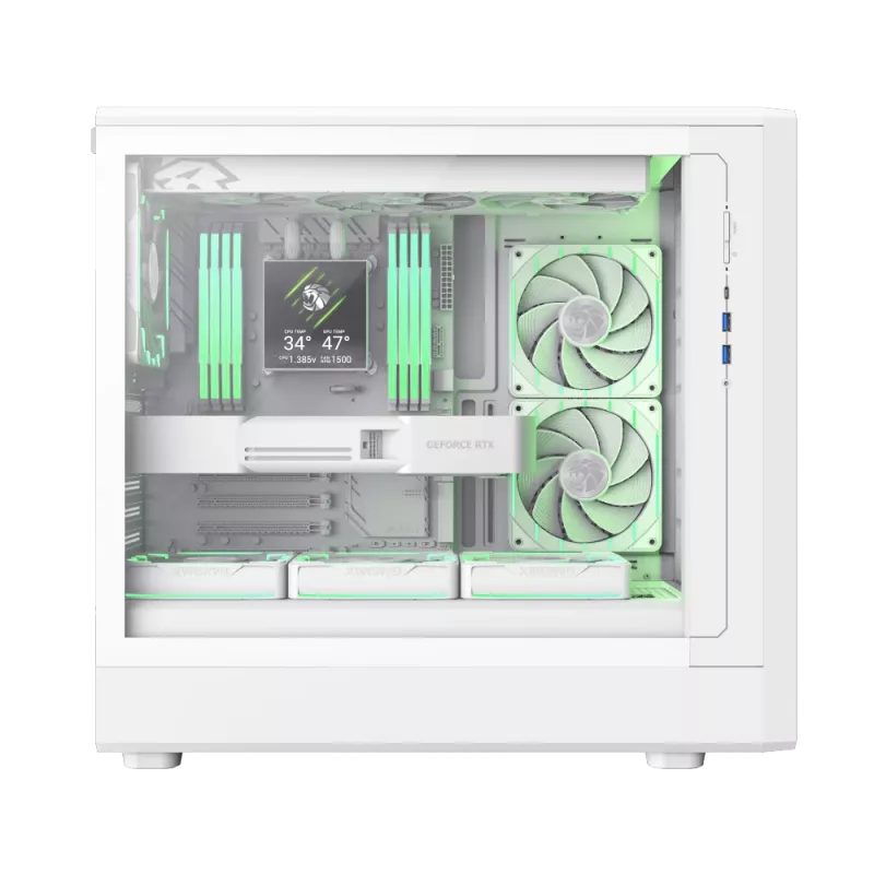 Obudowa Gamemax | CLAW 460 WH | Biała | Mid-Tower | Zasilacz nie jest dołączony