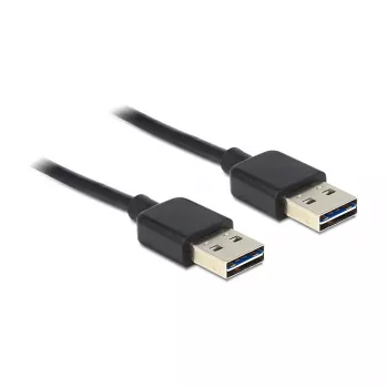 Kabel USB DeLOCK 1m USB 2.0 A czarny