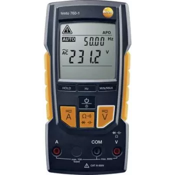 Testo Multimetr cyfrowy RMS 600 V AC 600 V DC 10 A DC (TESTO 760-1)