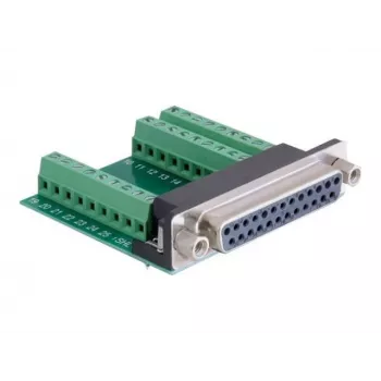 adapter złącza DeLOCK 65317 25p 27p Czarny Zielony Srebrny