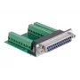 adapter złącza DeLOCK 65317 25p 27p Czarny Zielony Srebrny