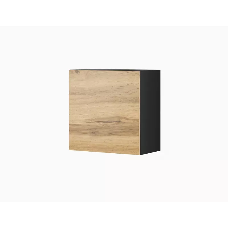 Cama zestaw mebli do salonu VIGO 22 czarny/dąb wotan