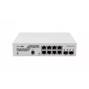 Przełącznik sieciowy MikroTik CSS610-8G-2S+IN — 8x Gigabit RJ-45, 2x SFP+ 10G, PoE, wejście 12–57 V