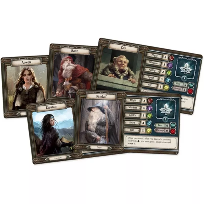 Asmodee Herr der Ringe: Reise durch Mittelerde - Mroczne Ścieżki, gra planszowa