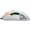 Glorious Model D gaming mysz - biały, błyszczący + Grip Tape - czarny