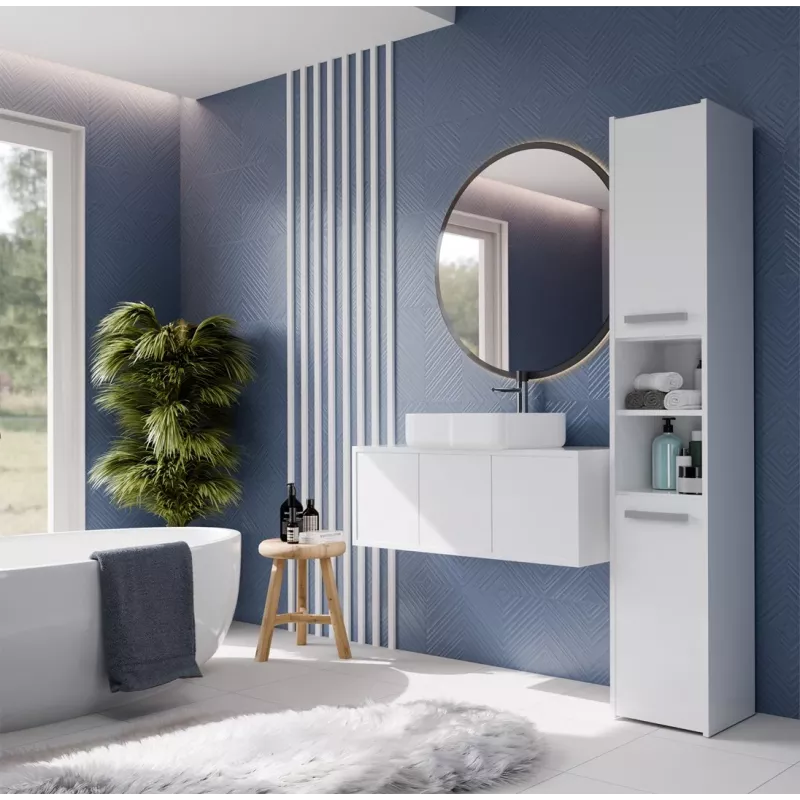 Topeshop S30 biała szafka łazienkowa Biały