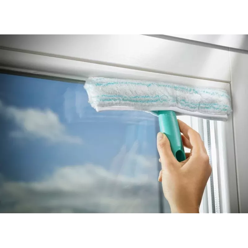 Leifheit Window Vacuum Glass Cleaner Dry&Clean with Handle & Wiping Brush 51003