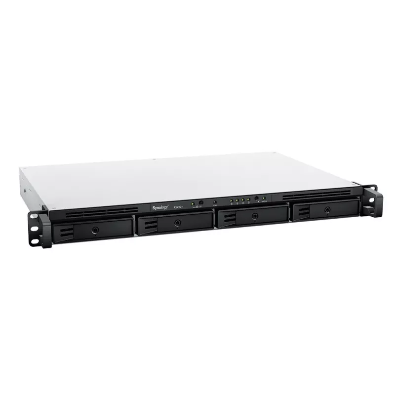Synology RackStation RS422+ NAS/serwer pamięci masowej Rack (1U) Ryzen Embedded R1600 2 GB DDR4 DSM Czarny