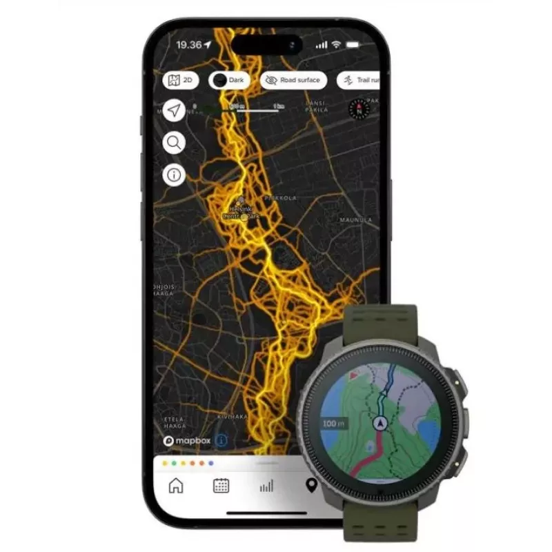 Suunto Vertical 3,56 cm (1,4) Matryca punktowa 49 mm 280 x 280 pikseli Ekran dotykowy Czarny GPS (satelitarny)