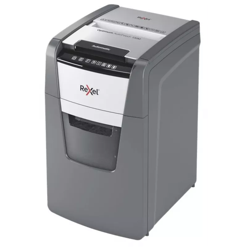 Rexel AutoFeed+ 130M niszczarka do papieru Mikrocięcie 55 dB Czarny, Szary