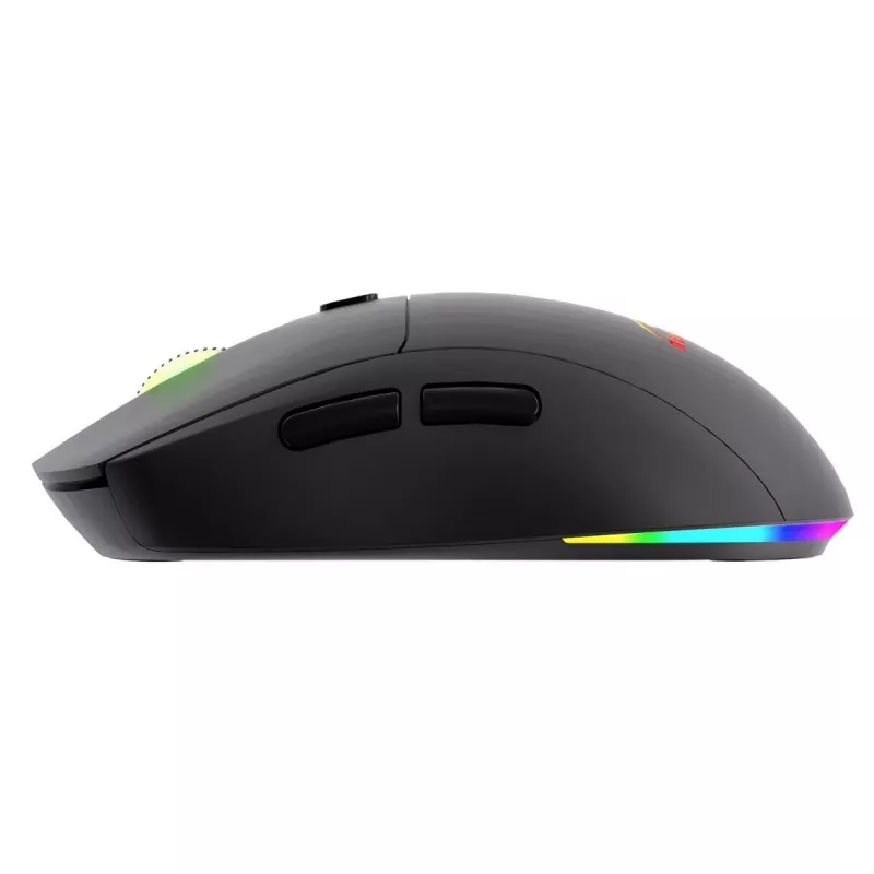Mysz bezprzewodowa MEDIA-TECH MT1124 BT/RF Silent & Recharge — symetryczna, 3200 DPI, Bluetooth + USB 2,4 GHz, 6 przycisków, akumulatorowa
