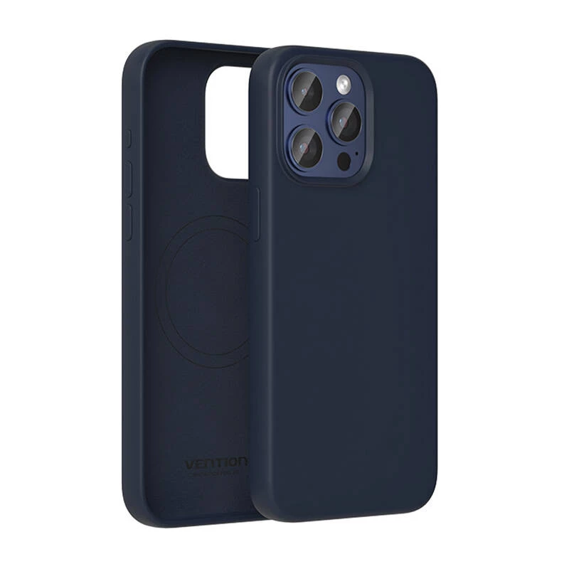 Ochronne etui silikonowe Vention KUFL0-40 do iPhone 15 Pro Max, niebieskie