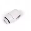 Kompresyjny łącznik kątowy Alphacool 17619 G1/4 AG na IG obrotowy, biały