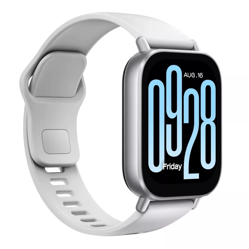 Smartwatch Xiaomi Redmi Watch 5 Active — 2 cale (5,08 cm) LCD, 320×385, 470 mAh, srebrny, pasek TPU, 42,2 g