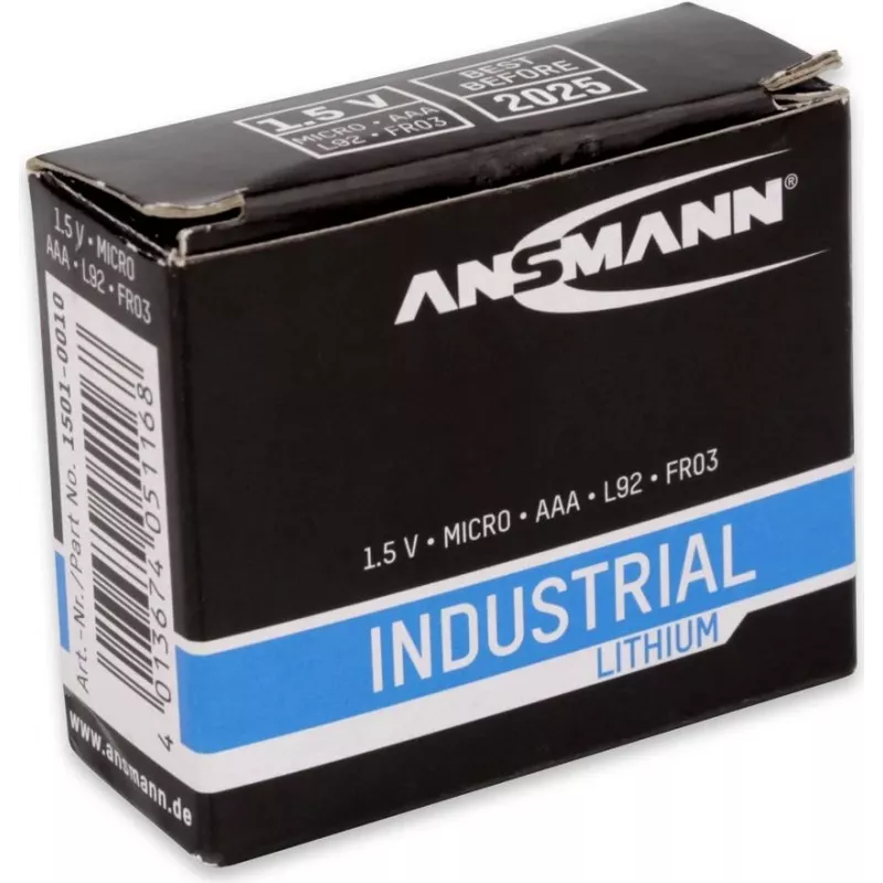 ANSMANN - Bateria 10 x AAA-Typ Li - Czarna (1501-0010)