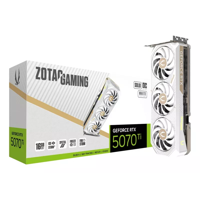 Karta graficzna ZOTAC GAMING GeForce RTX 5070 Ti SOLID CORE OC 16GB GDDR7
