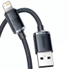 Kabel Baseus Crystal Shine USB do Lightning, 2,4A, 2m (czarny)