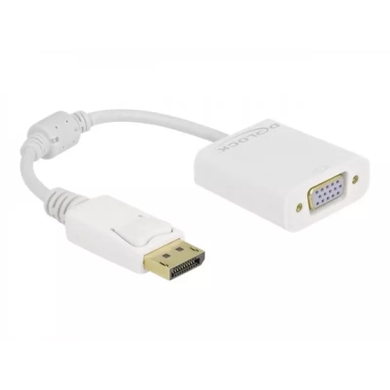 Adapter DisplayPort 1.2 męski na VGA żeński DeLOCK 61007