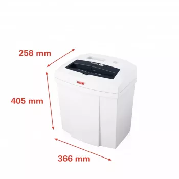 Niszczarka dokumentów HSM SECURIO C14, cięcie paskowe, 22,6 cm, biała